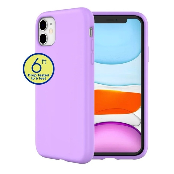 onn. Silicone Cellphone Case Apple iPhone 11 / iPhone XR Lavender NEW IN BOX - Picture 3 of 6